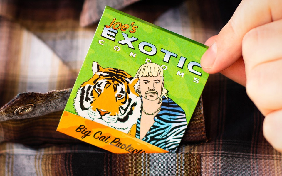 Selvfølgelig kan du nu få Joe Exotic kondomer