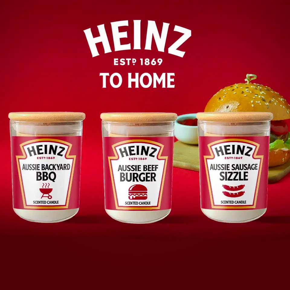 Heinz lancerer duftlys med aroma af BBQ, burger og grillpølser