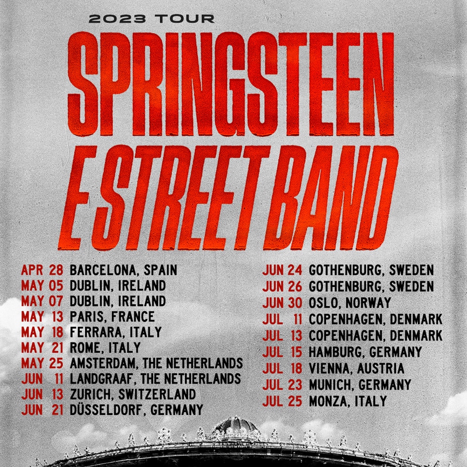 Bruce Springsteen giver to koncerter i Danmark