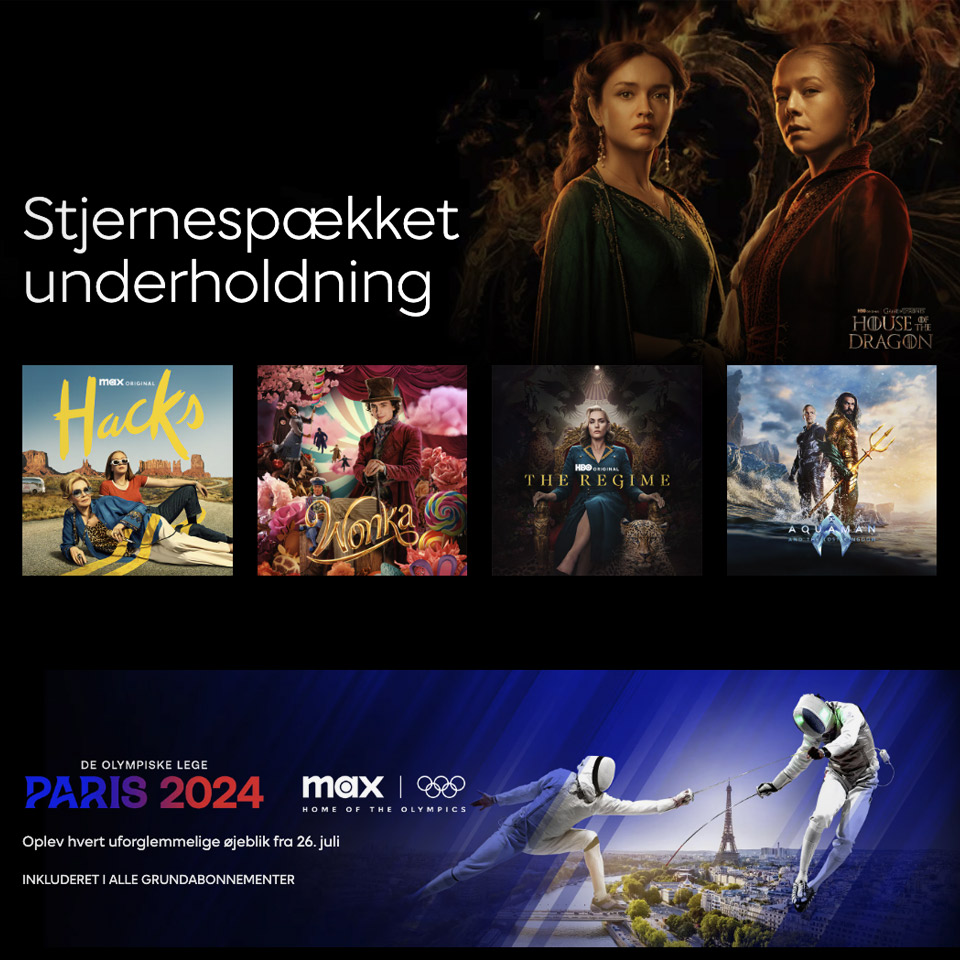Nu er streamingtjenesten Max klar i Danmark