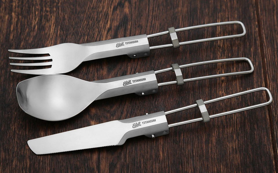 Esbit Foldable Titanium Cutlery