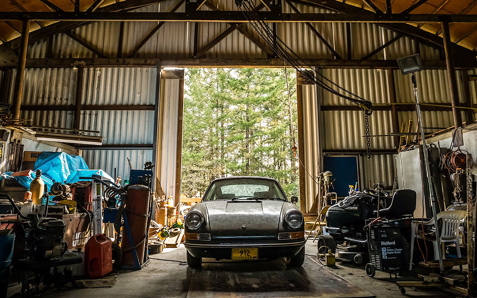 Porsche 912 rustede væk i en lade i 18 år, men nu er den et rullende mesterværk