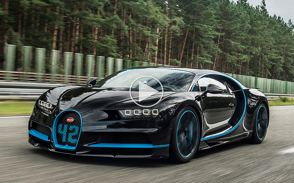 Se en Bugatti Chiron gå fra 0-400-0 km/t på 42 sekunder