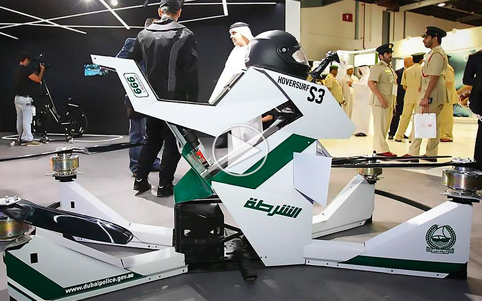 Dubais politi viser deres nye hoverbike