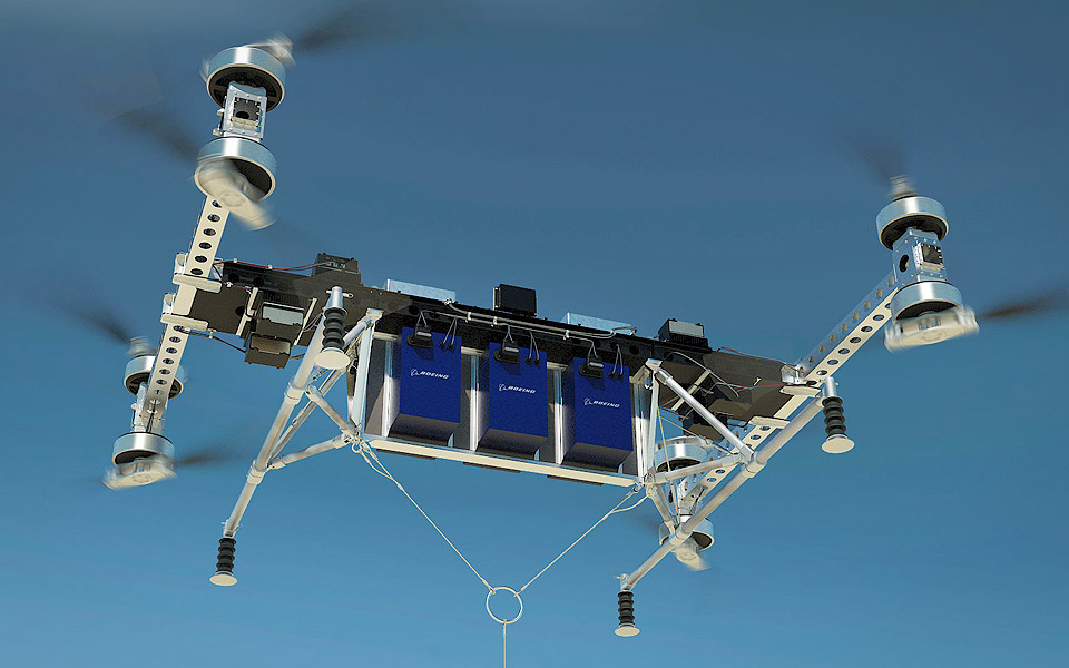 Boeings nye drone løfter 225 kilo uden at få sved på panden