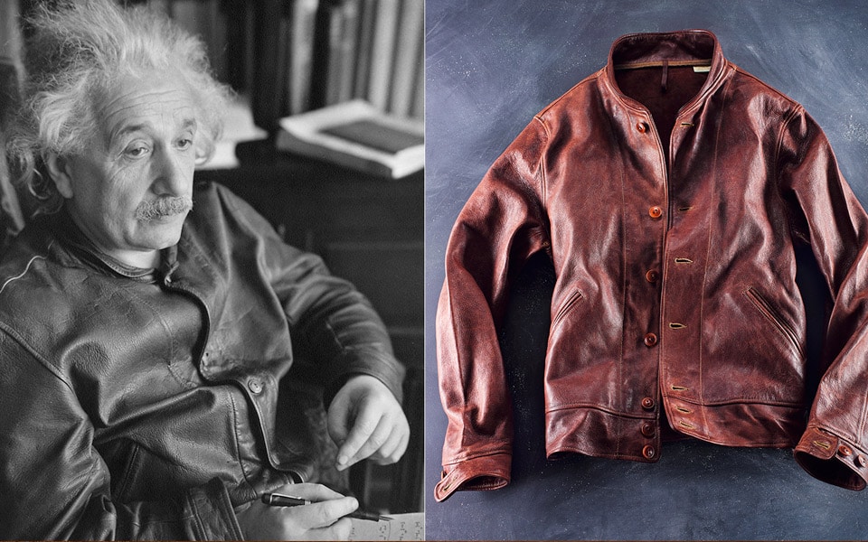 Levi's lancerer replica af Albert Einsteins ikoniske læderjakke