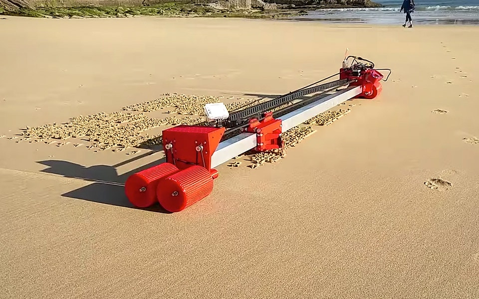 Den her sand-printer er god lir til stranden