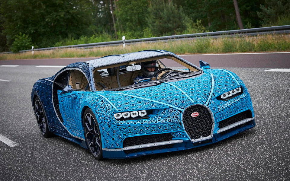 LEGO og Bugatti har bygget en klods-Chiron i fuld størrelse