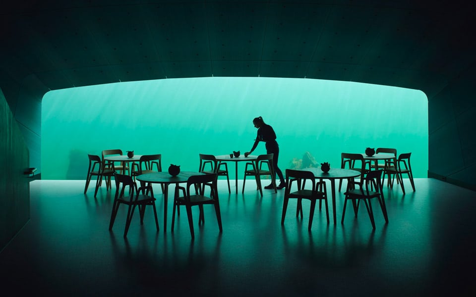 "Under" er europas første undervandsrestaurant