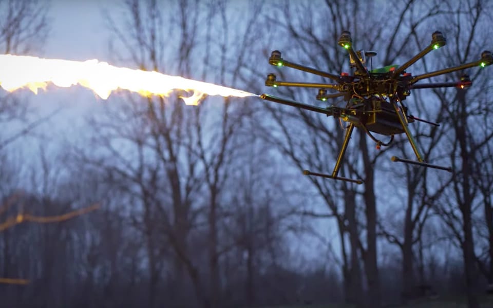 TF-19 WASP er en flammekaster til droner
