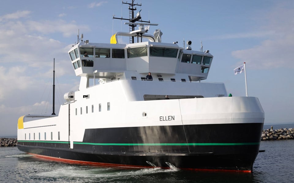 Verdens største el-færge sejler mellem Ærø og Als
