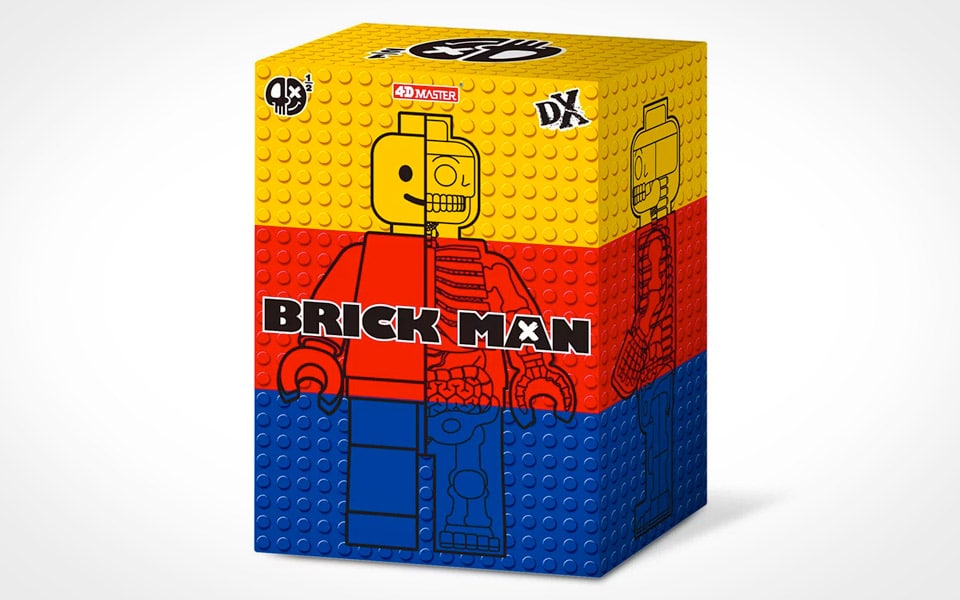 Brick Man Anatomical Puzzle