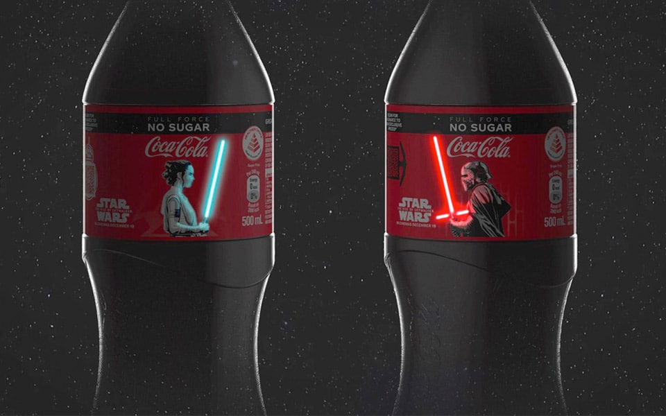 Coca-Cola lancerer Star Wars flasker med OLED