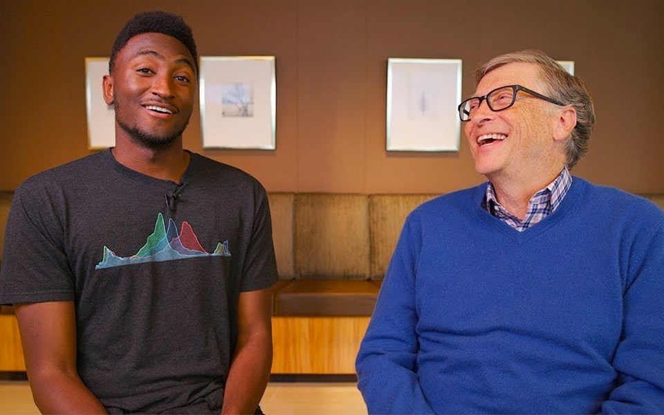 Marques Brownlee tager en tech-snak med Bill Gates