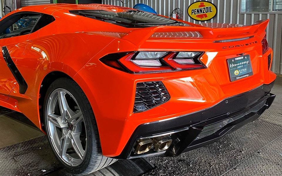 Hennessey Performance har opgraderet den nye Corvette med biturbo