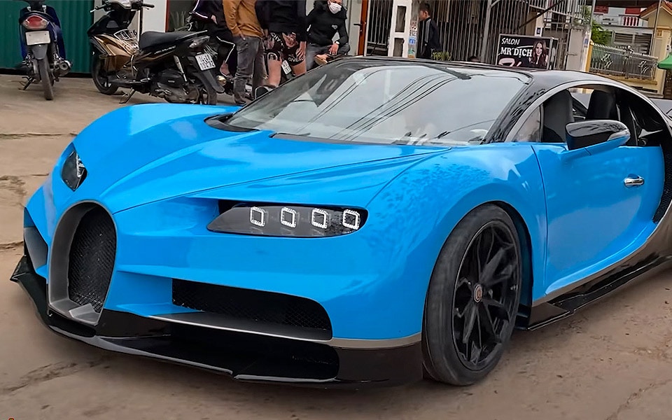 Hjemmebygget Bugatti Chiron tog et år at lave