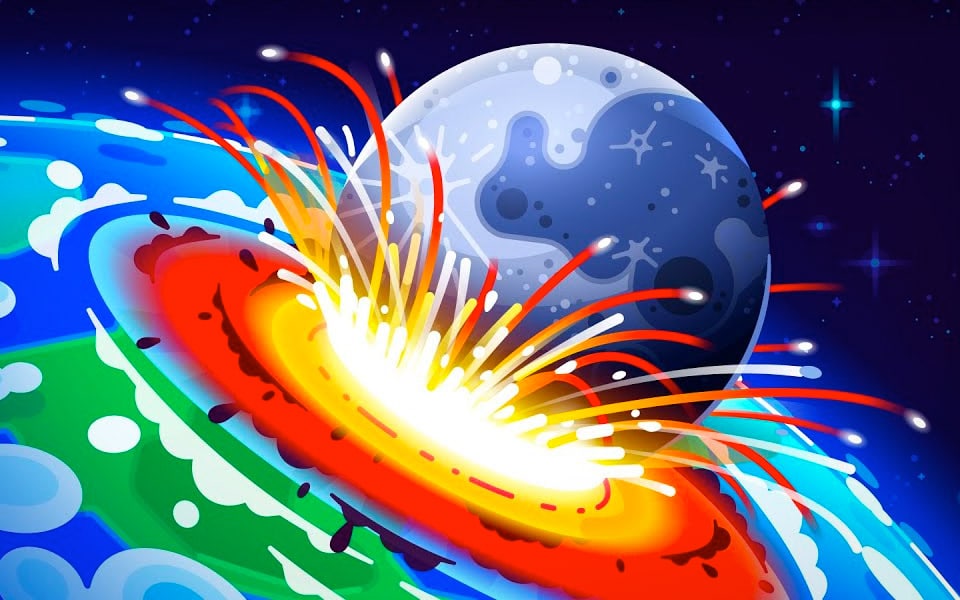 Hvad ville der egentlig ske hvis Månen styrtede ind i Jorden