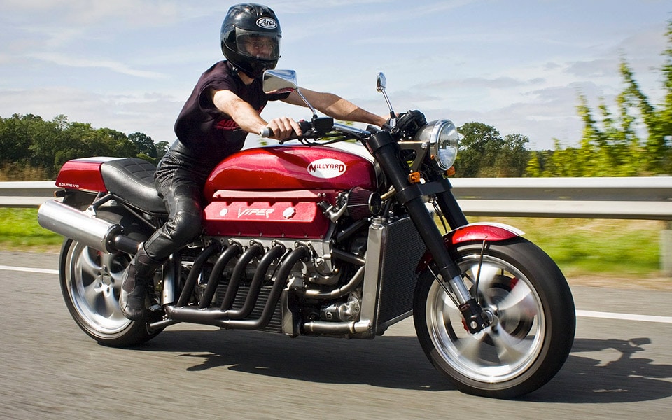 Allen Millyard har bygget en V10-motorcykel