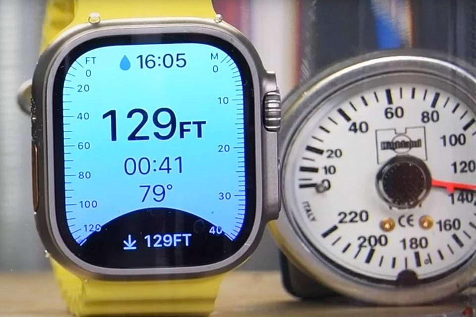 Apple Watch Ultra tryktestes