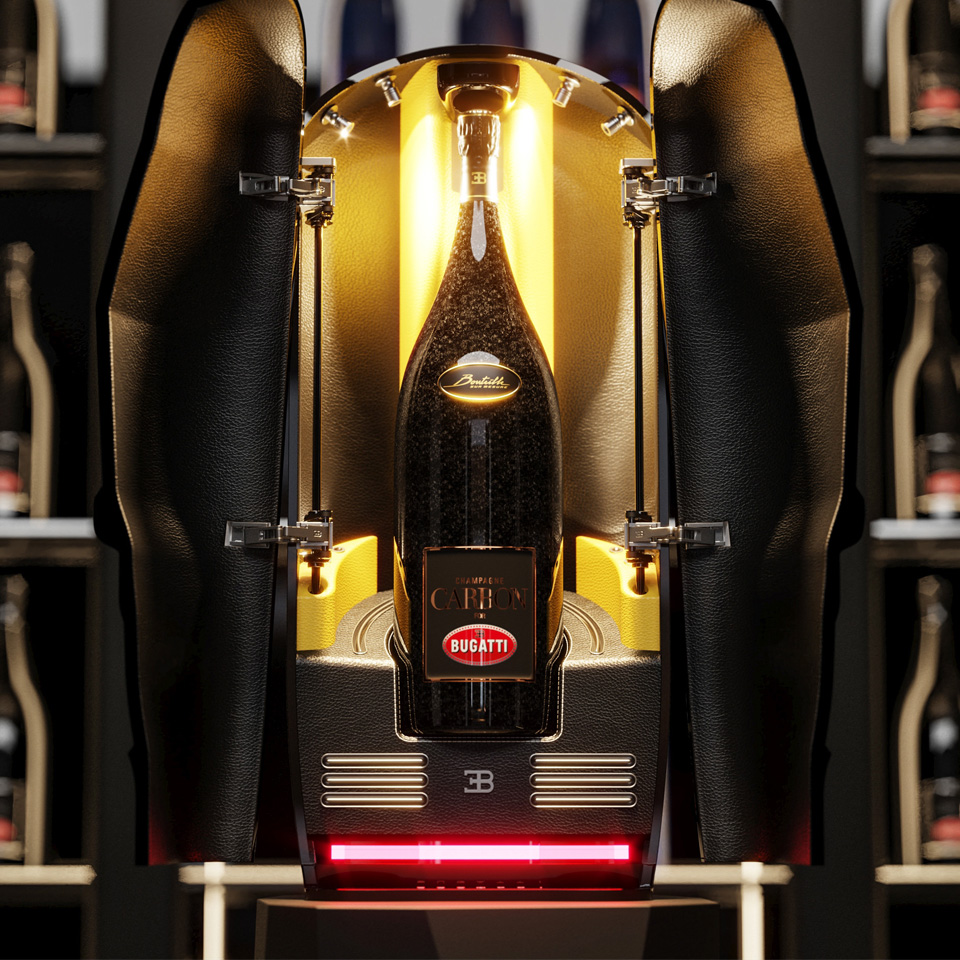 Bugatti x Champagne Carbon La Bouteille Sur Mesure