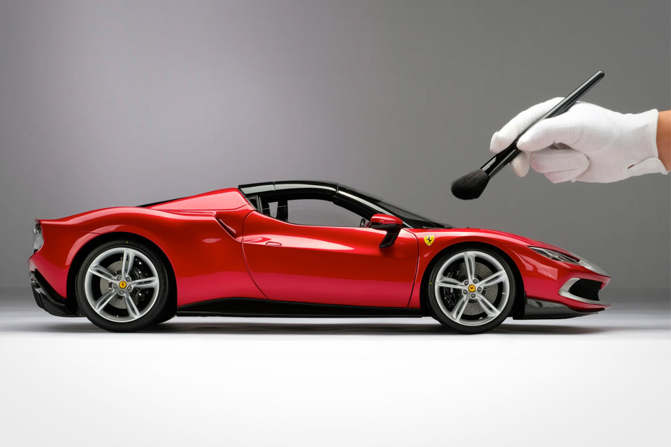 Amalgams model af en Ferrari 296 GTS er vildt gennemført