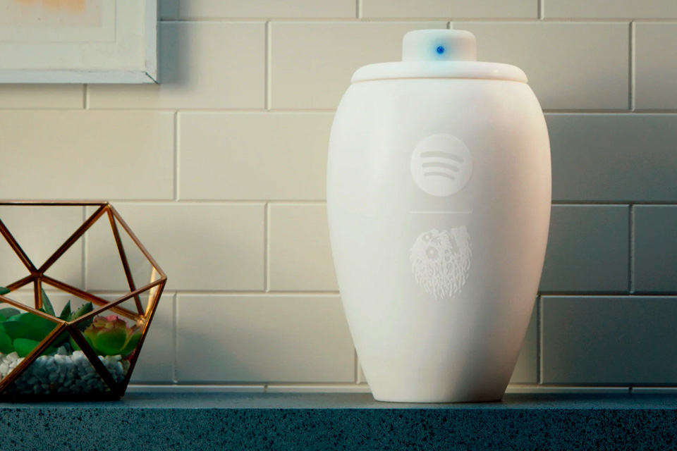 Spotify har lavet en urne med Bluetooth-højttaler